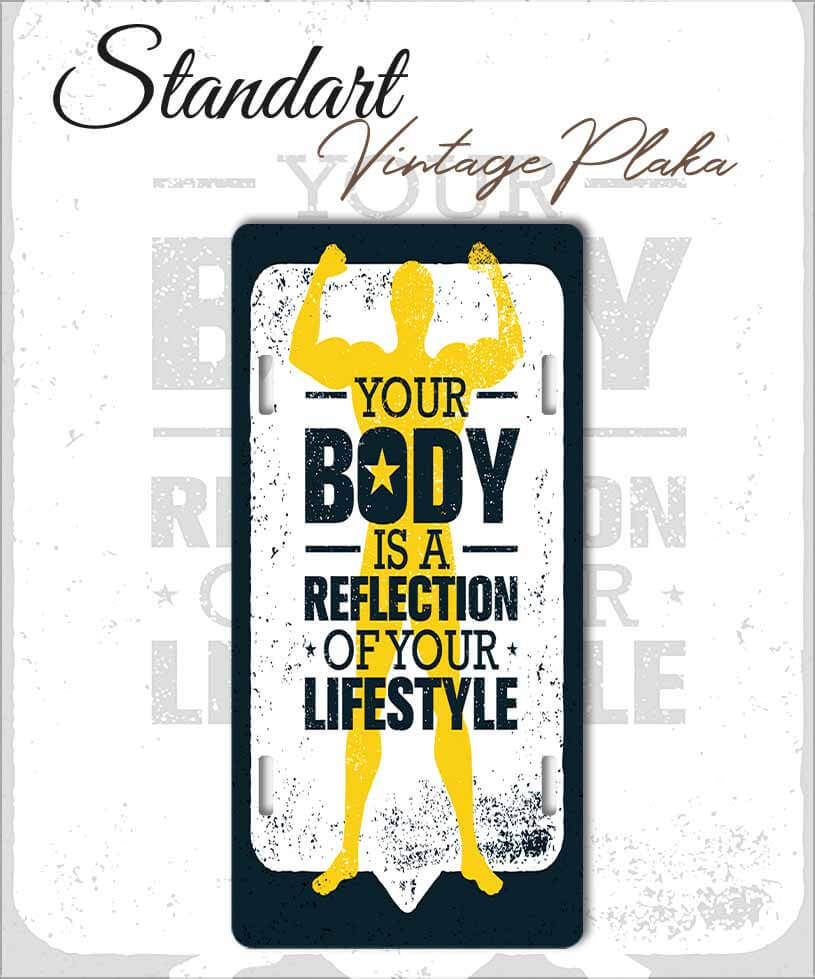 body vintage metal plaka