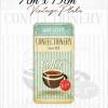 coffe vintage metal plaka