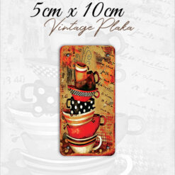 coffee vintage küçük magnet plaka