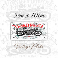 motorcycle vintage küçük magnet plaka