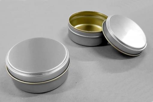 Silver Renkli Tombul Metal Kutu - Görsel 2