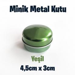 Yeşil Minik Metal Kutu