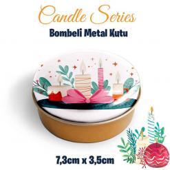 mum desenli bombeli metal kutu