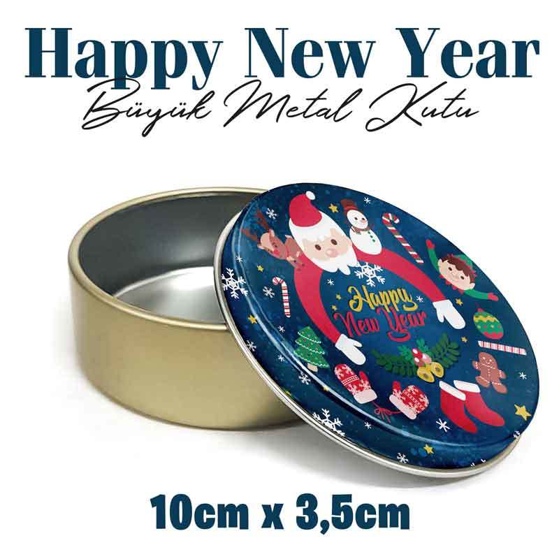 Yeni Yıl Büyük Metal Kutu