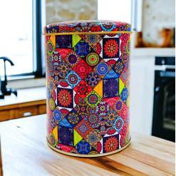 Mandala Desenli 10x13 cm Metal Kutu
