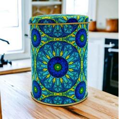 Mandala Desenli 10x13 cm Metal Kutu