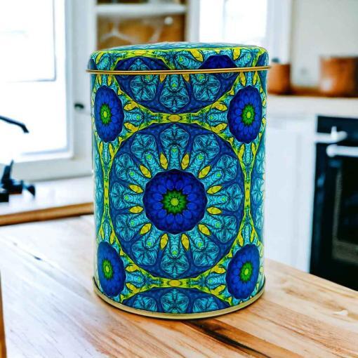 Mandala Desenli 10x13 cm Metal Kutu