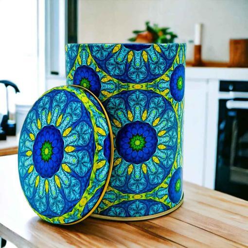 Mandala Desenli 10x13 cm Metal Kutu - Görsel 2