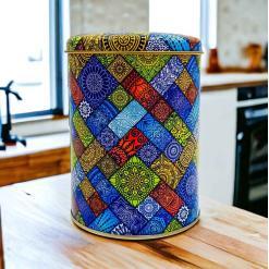 Mandala Desenli 10x13 cm Metal Kutu