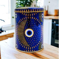 Nazar Desenli 10x13 cm Metal Kutu