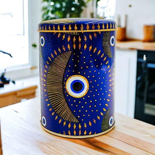 Nazar Desenli 10x13 cm Metal Kutu