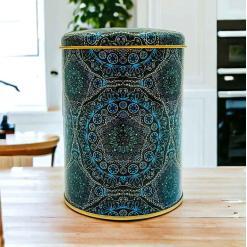 Mandala Desenli 10x13 cm Metal Kutu